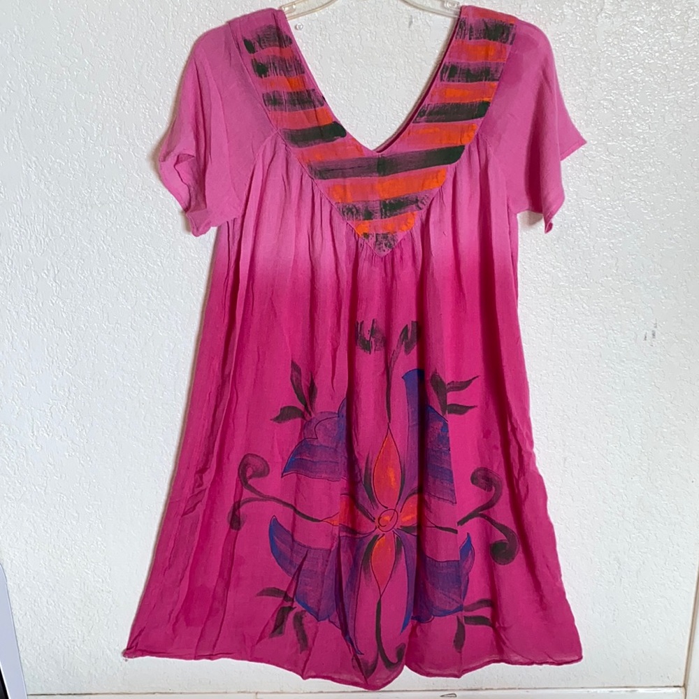 S.R. FASHIONS pink dress made in India